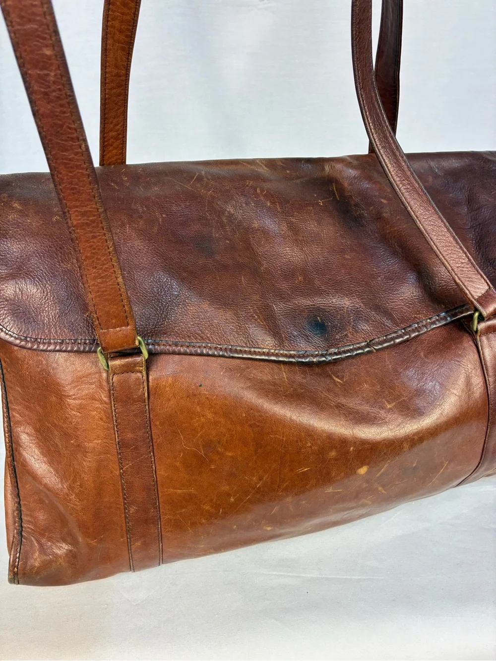 Saddle by Sabina Sabrina Large Leather Shoulder Bag Tote